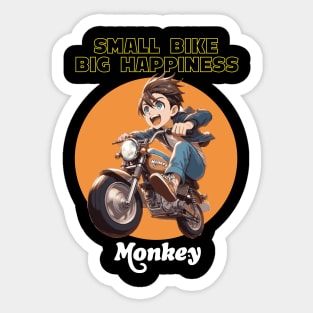 NEW Honda Monkey minibike Small Bike big Happiness Sticker